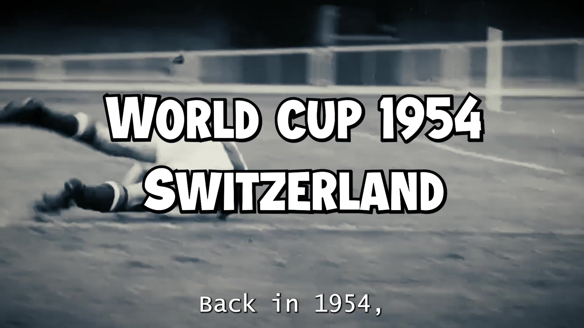 Images d’archives télévisées de la Coupe du monde 1954 en Suisse